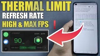 PAKAI THERMAL LIMIT REFRESH RATE FPS MENTOK MASKIMAL !!! CARA AGAR FPS MAKSIMAL DI ANDROID NON-ROOT