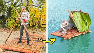 HOW TO BUILD A RAFT LEGO AND BEAUTIFUL HOUSE