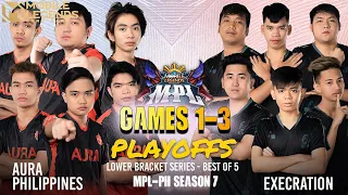 Execration Sweeps Aura PH [Games 1-3] Exe vs Aura |Lower Bracket Finals| MPL-PH Season 7 Day 4