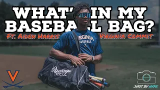 What's In My Baseball Bag? Ft. Aiden Harris Class Of 2024 3rd Baseman Committed To Virginia