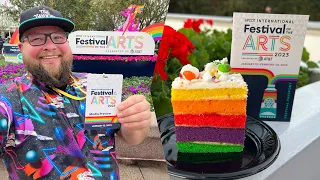 EPCOT Festival of the Arts 2023 | Trying 28 Food items | Figment Popcorn Bucket | Walt Disney World