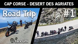 ROAD TRIP MOTO CORSE | Cap Corse - Désert des Agriates ! #1