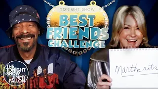 Best Friends Challenge with Snoop Dogg and Martha Stewart | The Tonight Show Starring Jimmy Fallon