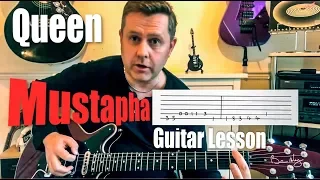 Queen - Mustapha - Guitar Lesson (Guitar Tab)