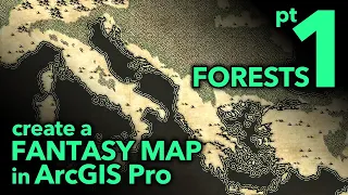 Tolkien Style Maps in a GIS: part 1, Forests