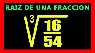 ✅👉 Raiz cubica de una Fraccion  ✅ Raiz de una Fraccion