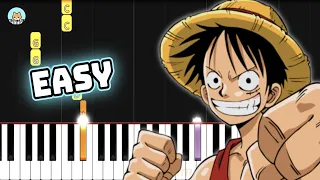 One Piece OP - "We Are!" - EASY Piano Tutorial & Sheet Music