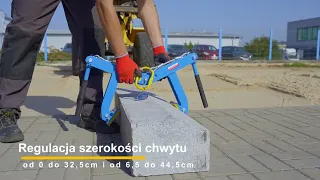 Uniwersalne narzędzie do przenoszenia elementów betonowych - Chwytak uniwersalny zawieszany CHUZ