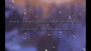 The 49th Hunger Games - Tribute Information [Sims 4 Hunger Games]