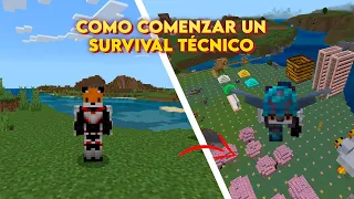 Cómo Empezar un Survival Técnico en Minecraft en 2024 | Tutorial #minecraft