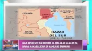 News@1: Mga biktima ng malakas na alon sa Davao, nakabalik na sa kanilang tahanan
