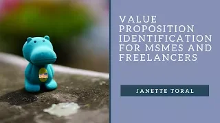 Value Proposition Identification for MSMEs & Freelancers (lesson 3)