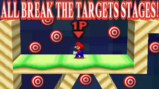 Smash 64/Smash Remix - All Break the Targets Stages with Mario