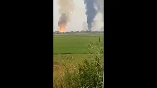 Взрыв и детонация на складе. Крым, посёлки Майское и Азовск