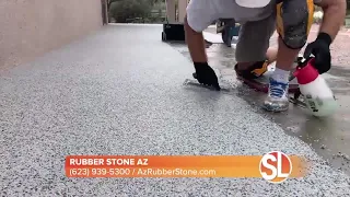 Rubber Stone AZ offers a simple solution for covering ugly concrete