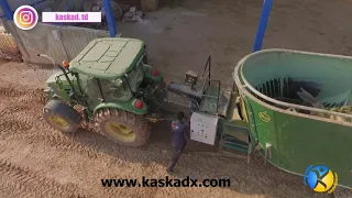Як годувати правильно на фермі !!! Електро-карданний кормозмішувач з 2 ма шнеками Ak Ziraat DD 16 м³