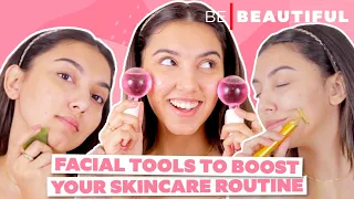 Top 5 Facial Tools To Add To Your Skincare Routine | How To Use Facial Tools | Be Beautiful