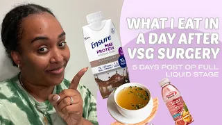 WHAT I EAT IN A DAY AFTER VSG SURGERY | FULL LIQUID DIET
