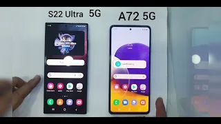 Samsung S22 Ultra 5G vs A72 | Speed Test end compression 🔥🔥🔥