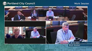 Portland City Council Work Session - PCEF 8/15/23