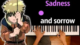 😢 Sadness and Sorrow (OST "Naruto") ● Piano Cover  ● ᴴᴰ + НОТЫ & MIDI