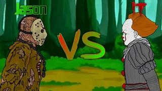 Jason Voorhees VS It Pennywise (Animation)