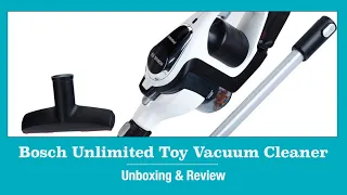 Bosch Unlimited Cordless Toy Vacuum Cleaner By Theo Klein Unboxing & Demonstration