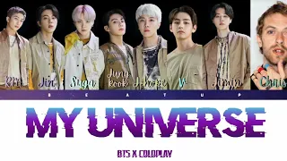 My Universe - BTS X COLDPLAY  (Color Coded Lyrics Eng/Rom/Han)