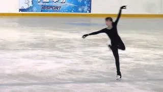 Julia Lee, FS at practice (Russian Juniors 2013)