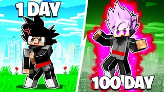 I Played Minecraft Dragon Block C As GOKU BLACK For 100 DAYS… This Is What Happened