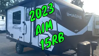 NEW 2023 GRAND DESIGN IMAGINE AIM 15RB TRAVEL TRAILER Dodd RV Solar Murphy Bed Walkthrough Show Tour