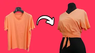 Sewing tips on how to remake a T-shirt into a blouse