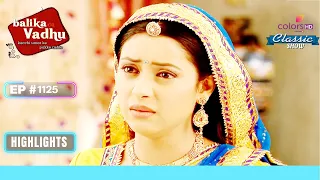 Shiv नहीं करेगा Anandi से शादी  | Balika Vadhu | Highlight | Ep. 1125