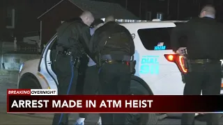 Action Cam on scene of arrest of armed ATM robbery suspect in Philadelphia