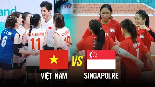 🔴Full HD | VIỆT NAM vs SINGAPORE | Đối thủ hoàng sợ trước sức mạnh khủng khiếp của các cô gái VN