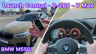 LAxFF - BMW M550i G30 Launch control & 0 - 260 km/h