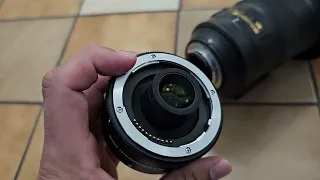 Z teleconverters attaching to ftz to fmount lenses