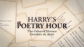 Harry's Poetry Hour: The Odes of Horace
