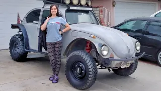 TEST DRIVING our *NEW LIFTED* Baja Bug OFF-ROAD 😏