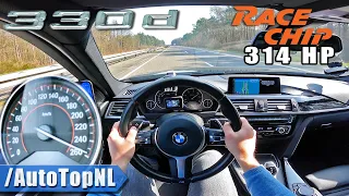 BMW 330d F30 | RaceChip vs Stock | Autobahn [NO SPEED LIMIT] by AutoTopNL