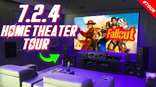 My ULTIMATE 7.2.4 Home Theater Tour 2024! 4K DOLBY ATMOS -  Krix / XGIMI / Valencia / Yamaha