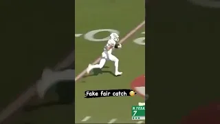 The fake fair catch is legendary 🔥