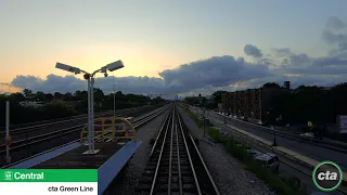 CTA's Ride the Rails: Green Line to Ashland & Cottage Grove Real-time (2019)