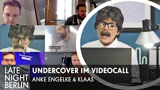 Undercover im Meeting: Klaas & Anke Engelke crashen Videocall | Late Night Berlin | ProSieben