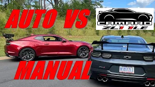 Camaro ZL1 1LE Manual Transmission vs Auto Camaro ZL1 1LE vs Auto Camaro ZL1