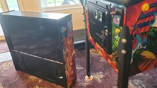 Stern GODZILLA Clone (LG C3 OLED Virtual Pinball Machine Build) Back Box Done