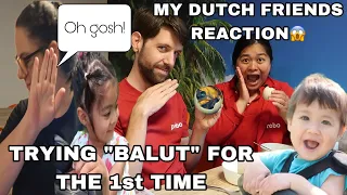 MY DUTCH FRIEND TRYING “BALUT” FOR THE FIRST TIME! GRABE REACTION NIYA😱😱😱