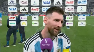 Lionel Messi post match interview English subtitles !! Arg Vs Croatia !! Qatar World Cup 2022