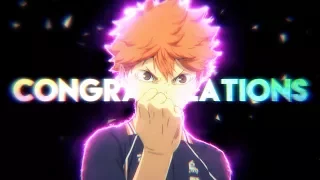 「 AMV 」Haikyuu - Congratulations