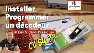 COMMENT régler les CV d'une LOCOMOTIVE programmer un décodeur ESU automatiquement avec le CV 54 ?